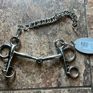 Pelham 5” with bit converter new brown leather